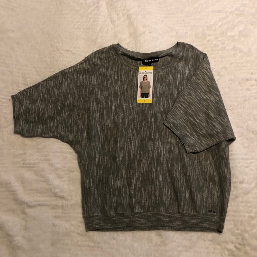 DKNY army green top